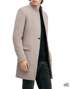 All Saints Oatmeal White Hargrove Coat The Urban Hawk