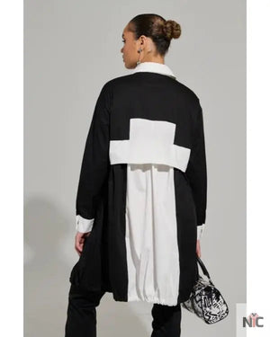 And Just Like That S03 Bonnie Milligan Colorblock Shirt Dress The Urban Hawk