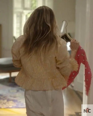 And Just Like That Sarah Jessica Parker Yellow Blouse The Urban Hawk