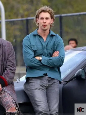 Austin Butler Caught Stealing Blue Shirt The Urban Hawk