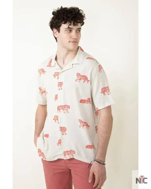 Bachelor In Paradise S10 Hakeem Moulton Tiger Print Shirt The Urban Hawk