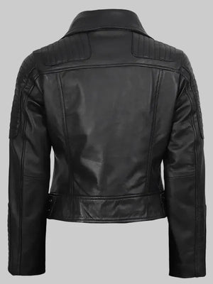 Bari-Black-Womens-Real-Leather-Biker-Jacket-Black