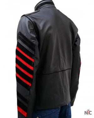 Black Leather Military Jacket for Men’s The Urban Hawk