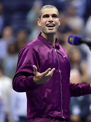 US Open 2025 Carlos Alcaraz Purple Jacket USA Jackets