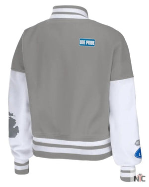 Detroit Lions Women’s Full-Zip Varsity Jacket The Urban Hawk