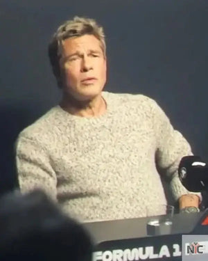 F1 The Movie Brad Pitt Knitted Sweatshirt The Urban Hawk