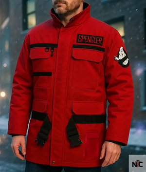 Ghostbusters Frozen Empire Paul Rudd Red Jacket The Urban Hawk