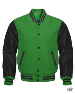 Green And Black Varsity Letterman Jacket The Urban Hawk