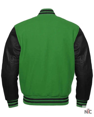 Green And Black Varsity Letterman Jacket The Urban Hawk