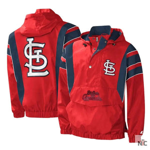 Impact St. Louis Cardinals Half-Zip Hoodie Jacket The Urban Hawk
