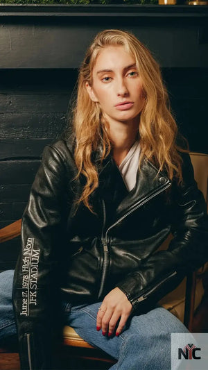Jfk Stadium Rolling Stones Leather Jacket The Urban Hawk