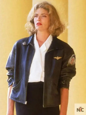 Kelly McGillis Top Gun Leather Jacket The Urban Hawk