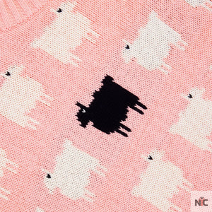 Lady Diana Pink Sheep Sweater The Urban Hawk