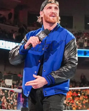 Logan_Paul_Blue_And_Black_Bomber_Jacket_For_Men