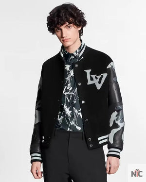 Louis Vuitton Chains Camo Varsity Jacket The Urban Hawk