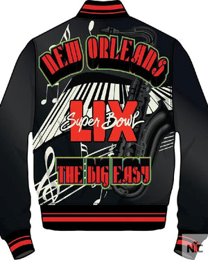 Men’s Pro Standard Black Super Bowl LIX 59 Rib Sublimated Satin Jacket The Urban Hawk