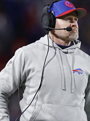 Buffalo Bills Coach Sean McDermott Grey Hoodie USA Jackets