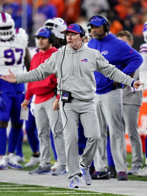 Buffalo Bills Coach Sean McDermott Grey Hoodie USA Jackets
