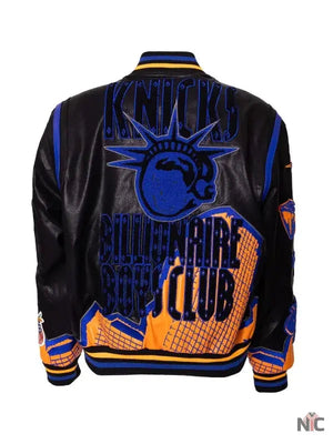 NY Knicks 2025 Billionaire Boys Club Leather Jacket The Urban Hawk