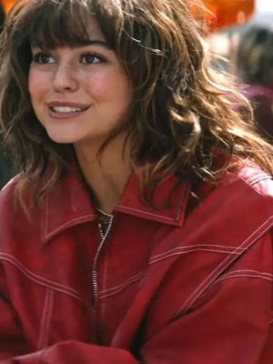 off-campus-s01-mika-abdalla-red-bomber-jacket