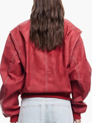 off-campus-s01-mika-abdalla-red-bomber-jacket