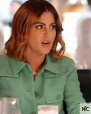 Real Housewives of Miami S07 Stephanie Shojaee Green Jacket The Urban Hawk
