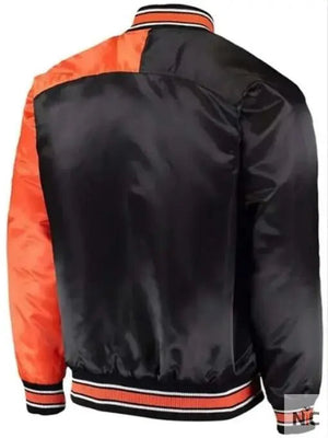 San Francisco Giants Stadium Black And Orange Varsity Jacket The Urban Hawk