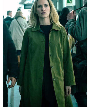 Slow Horses S04 Emma Flyte Green Coat USA Jackets