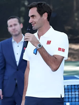 Laver Cup 2025 Roger Federer White Polo Shirt USA Jackets