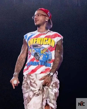 Sfera Ebbasta AMERICAN Graphics T-shirt The Urban Hawk