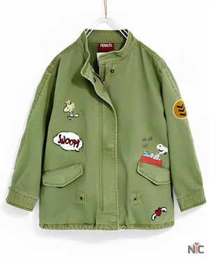 Snoopy Military Patch Jacket The Urban Hawk
