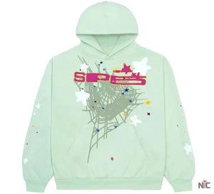 Sp5der SP5 Mint Hoodie The Urban Hawk