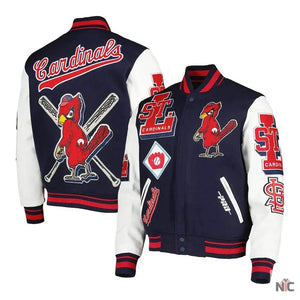 St Louis Cardinals Mash Up Varsity Jacket The Urban Hawk