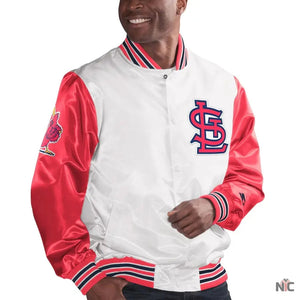 St Louis Cardinals The Legend White Satin Jacket The Urban Hawk