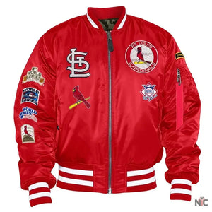St. Louis Cardinals Bomber MA-1 Jacket The Urban Hawk