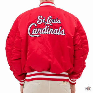St. Louis Cardinals Bomber MA-1 Jacket The Urban Hawk