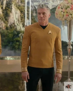Star Trek Strange New Worlds Anson Mount Yellow Shirt The Urban Hawk