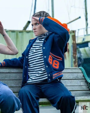 Such Brave Girls S02 Lizzie Davidson Blue Varsity Jacket The Urban Hawk