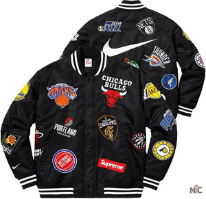 Supreme X Nike NBA Teams Logo Varsity Jacket The Urban Hawk