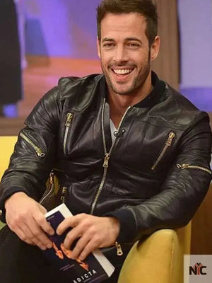 William Levy Despierta America Black Leather Jacket The Urban Hawk