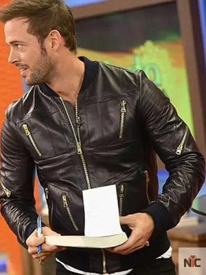 William Levy Despierta America Black Leather Jacket The Urban Hawk