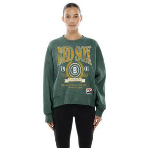 Women’s Boston Red Sox New Era Green 2025 Pullover Sweatshirt The Urban Hawk