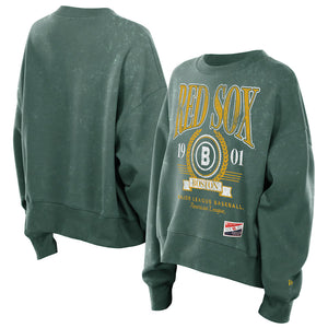 Women’s Boston Red Sox New Era Green 2025 Pullover Sweatshirt The Urban Hawk