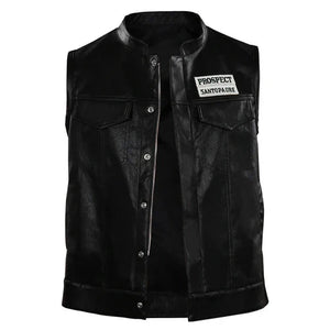 Angel Reyes Mayans M.C Leather Vest The Urban Hawk