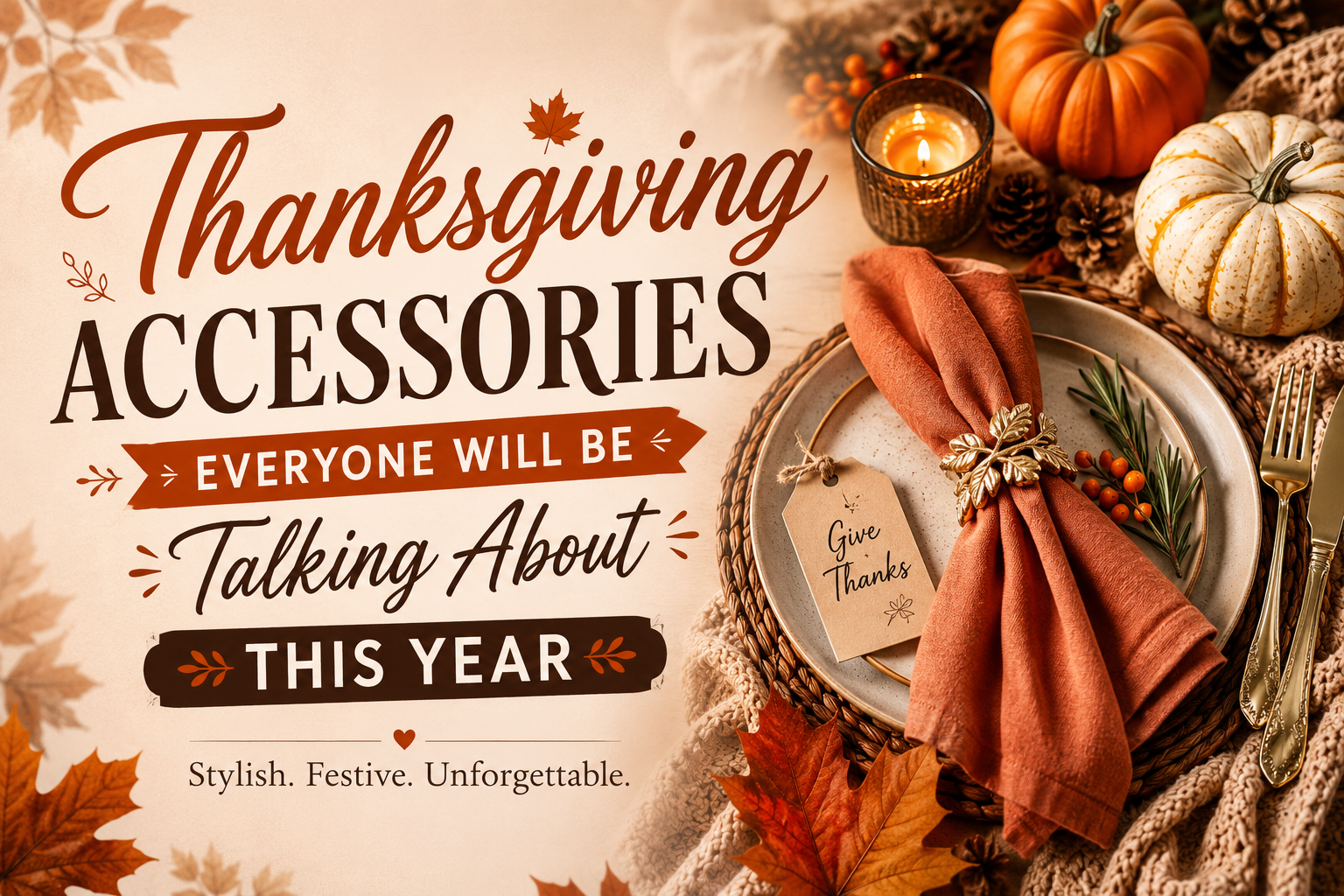 Thanksgiving Accessories Everyone Will Be Talking About This Year