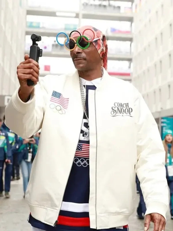 2026-Olympic-Team-USA-Snoop-Dogg-White-Satin-Bomber-Jacket