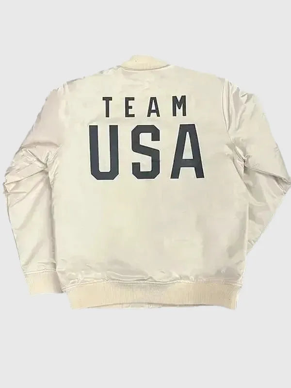 2026-Olympic-Team-USA-White-Satin-Bomber-Jacket
