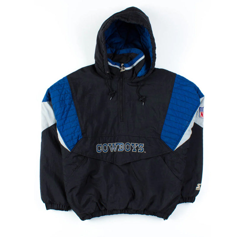 Dallas Cowboys 90’s Black Pullover Hooded Jacket