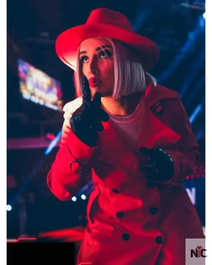 AEW Collision 2025 Toni Storm Red Wool Coat The Urban Hawk