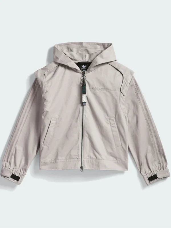 Adidas Para Bad Bunny X Mercedes-amg F1 Racing Zip Up Track Top With Balaclava Grey